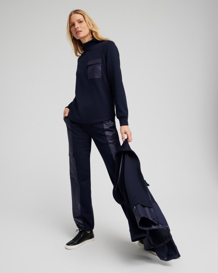 Chicos Zenergy Double Knit Top - Classic Navy Chicos Zenergy Double Knit Top - Classic Navy