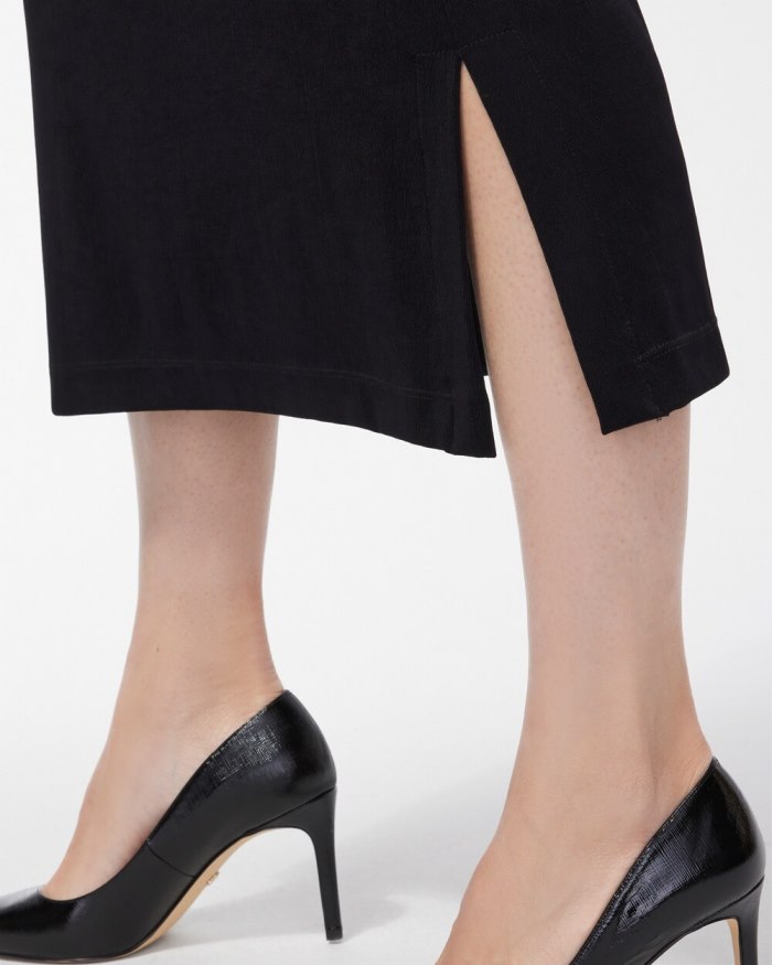 Chicos Travelers Midi Skirt - Travelers Black Chicos Travelers Midi Skirt - Travelers Black