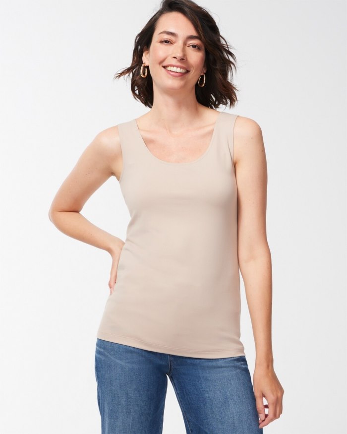 Chicos Microfiber Tank - Soft Latte Chicos Microfiber Tank - Soft Latte