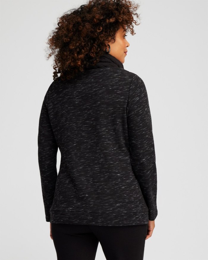 Chicos Zenergy French Terry Cowl Neck Top - Moonlit Teal Chicos Zenergy French Terry Cowl Neck Top - Moonlit Teal