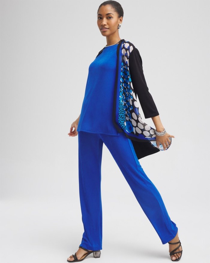 Chicos Travelers No Tummy Pants - Intense Azure Chicos Travelers No Tummy Pants - Intense Azure