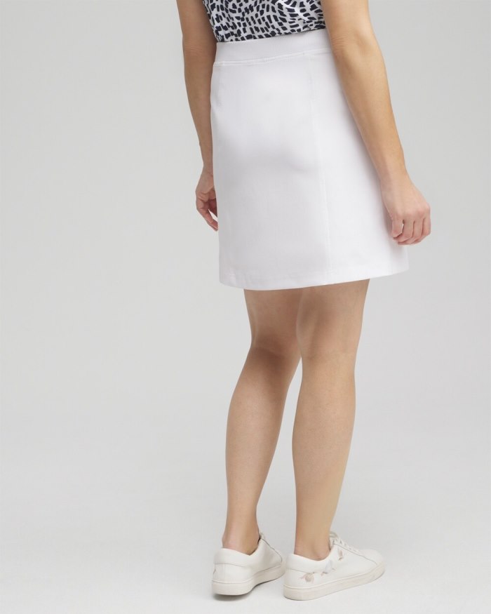 Chicos Zenergy UPF Neema Rib-Mix Skort - Alabaster Chicos Zenergy UPF Neema Rib-Mix Skort - Alabaster