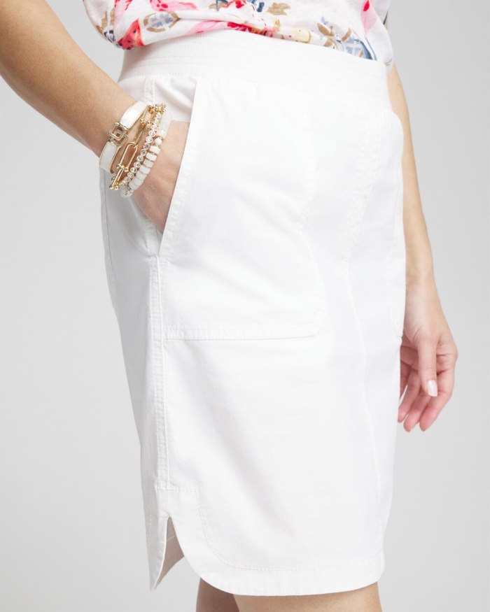 Chicos Poplin Skort - Alabaster Chicos Poplin Skort - Alabaster