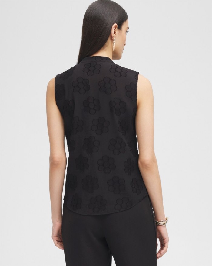 Chicos Black Label Ruffle Blouse - Black Chicos Black Label Ruffle Blouse - Black