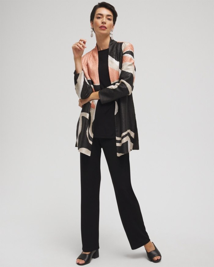 Chicos Travelers Collection Crushed Jacket - Pink Clay Chicos Travelers Collection Crushed Jacket - Pink Clay