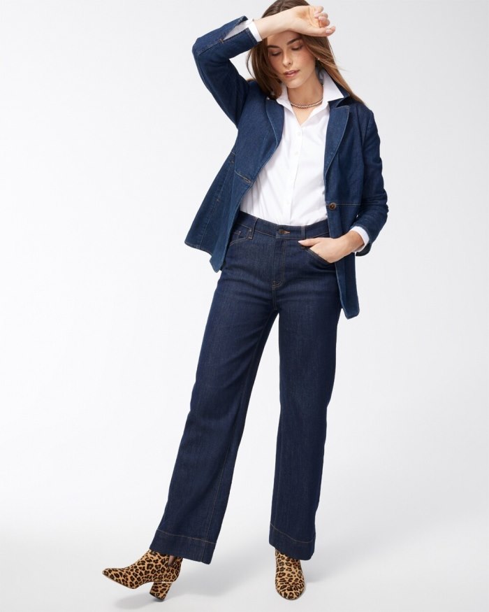 Chicos Denim Blazer - Sycamore Indigo Chicos Denim Blazer - Sycamore Indigo