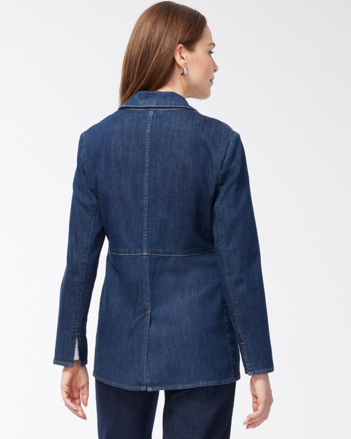 Chicos Denim Blazer - Sycamore Indigo Chicos Denim Blazer - Sycamore Indigo