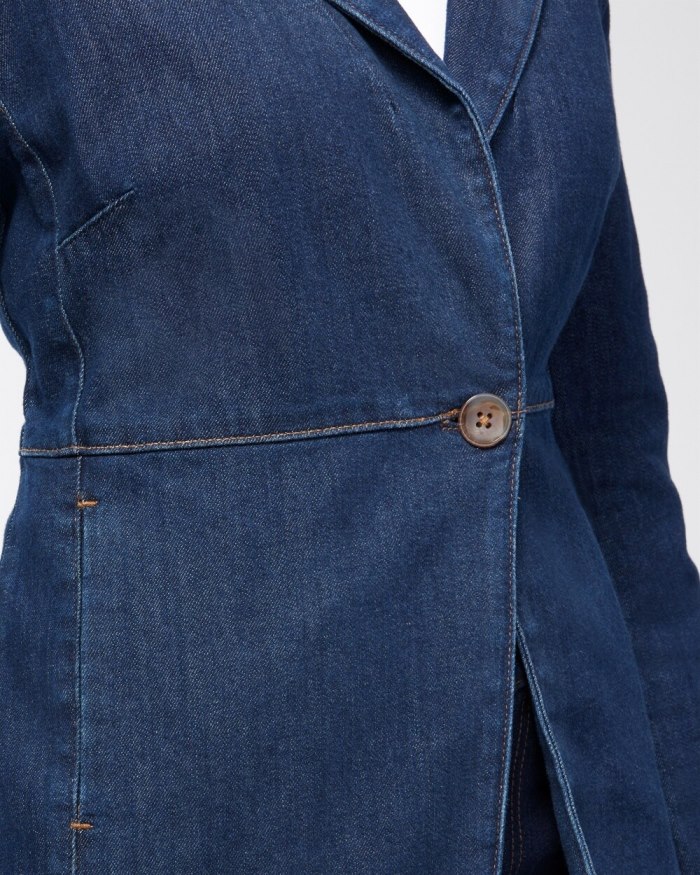 Chicos Denim Blazer - Sycamore Indigo Chicos Denim Blazer - Sycamore Indigo