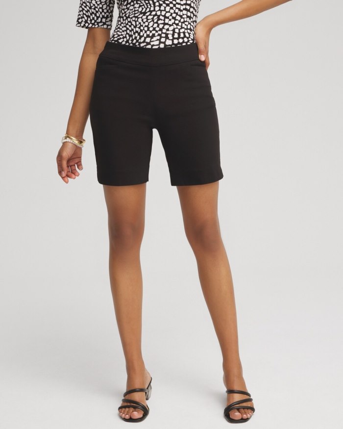 Chicos So Slimming Brigitte Slim Shorts - 7" - Black Chicos So Slimming Brigitte Slim Shorts - 7" - Black