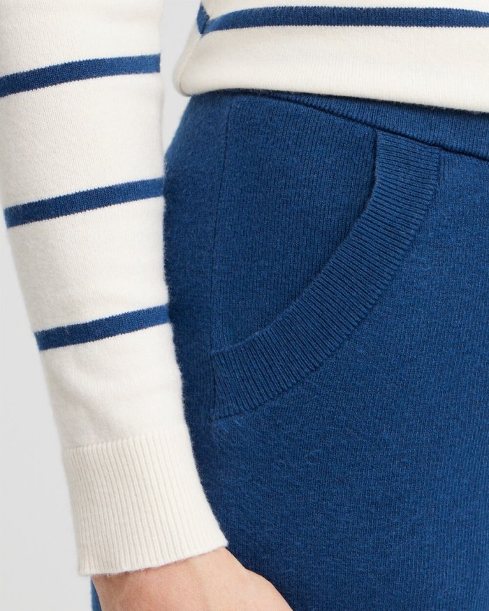 Chicos Zenergy Luxe Cashmere Blend Cropped Pants - Azores Blue Chicos Zenergy Luxe Cashmere Blend Cropped Pants - Azores Blue