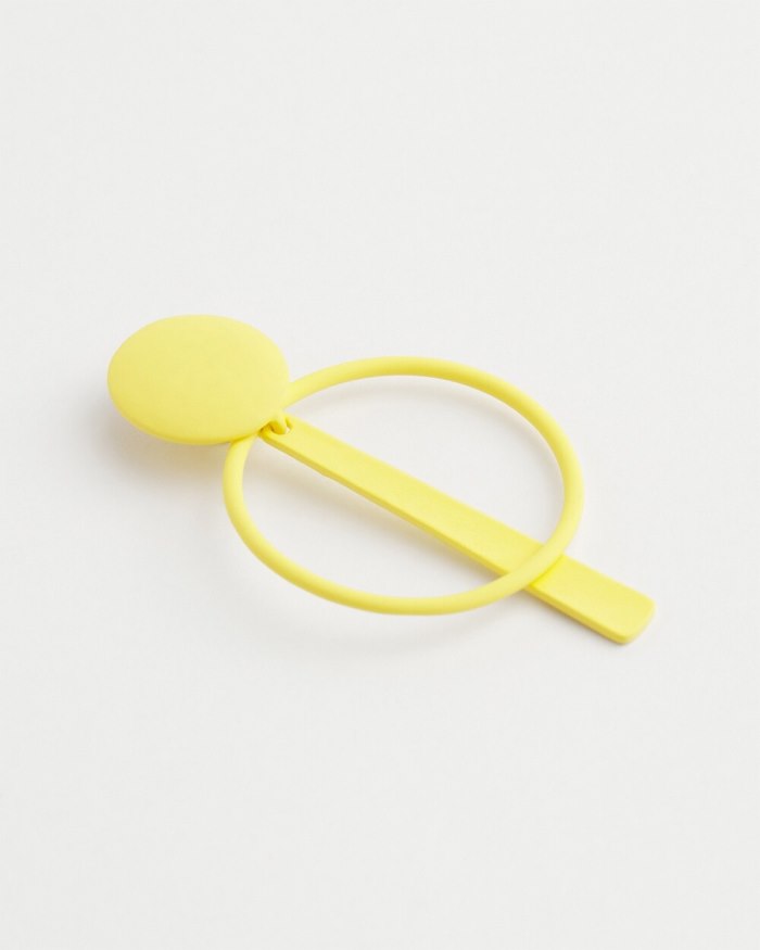 Chicos Yellow Clip-on Drop Hoops - Soft Buttercup Chicos Yellow Clip-on Drop Hoops - Soft Buttercup