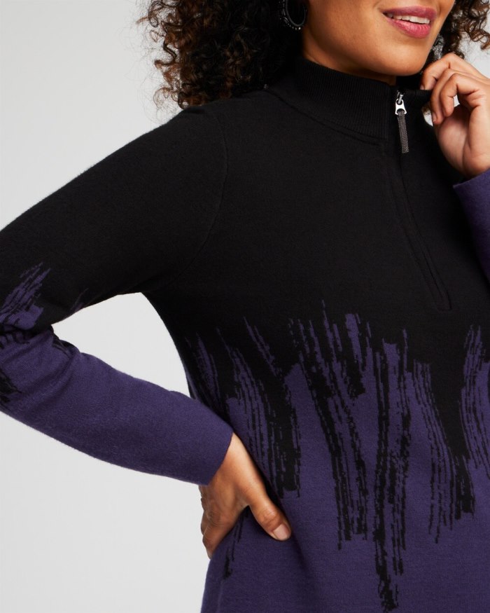 Chicos Zenergy Luxe Cashmere Blend Ombre Pullover - Black Chicos Zenergy Luxe Cashmere Blend Ombre Pullover - Black