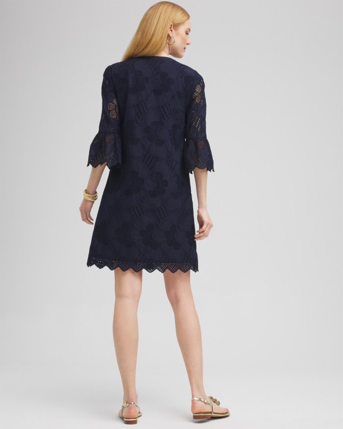 Chicos Lace Shift Dress - Alabaster Chicos Lace Shift Dress - Alabaster