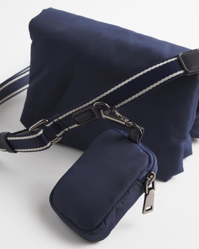 Chicos Mini Puffer Crossbody Bag - Classic Navy Chicos Mini Puffer Crossbody Bag - Classic Navy