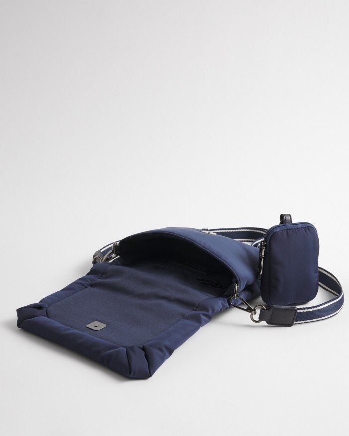 Chicos Mini Puffer Crossbody Bag - Classic Navy Chicos Mini Puffer Crossbody Bag - Classic Navy