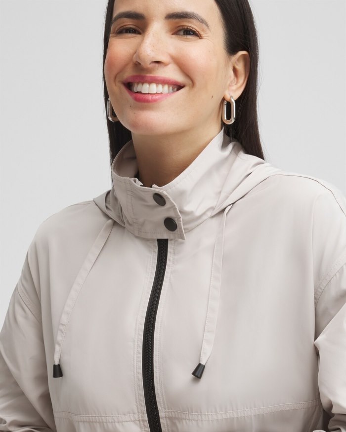 Chicos Zenergy Water Repellent Jacket - French Blush Chicos Zenergy Water Repellent Jacket - French Blush