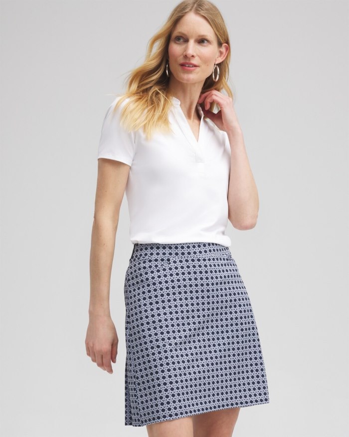 Chicos Zenergy UPF Cane Back Pleat Skort - Classic Navy Chicos Zenergy UPF Cane Back Pleat Skort - Classic Navy