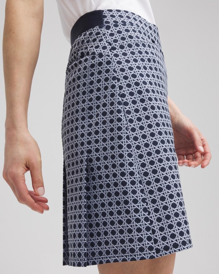 Chicos Zenergy UPF Cane Back Pleat Skort - Classic Navy Chicos Zenergy UPF Cane Back Pleat Skort - Classic Navy