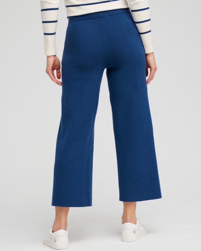 Chicos Zenergy Luxe Cashmere Blend Cropped Pants - Azores Blue Chicos Zenergy Luxe Cashmere Blend Cropped Pants - Azores Blue