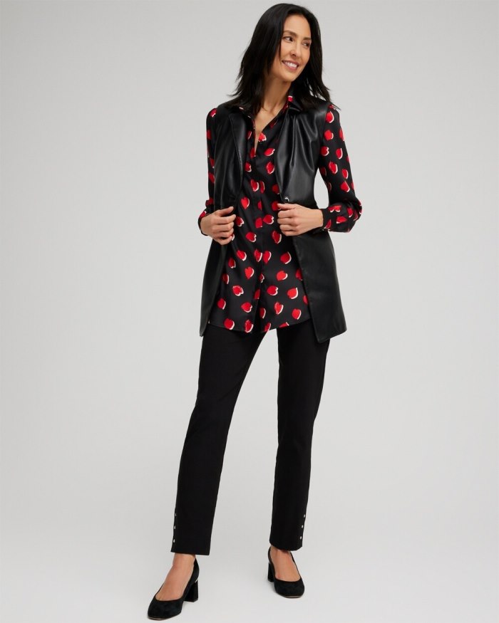 Chicos Heart Print Tunic - Black Chicos Heart Print Tunic - Black