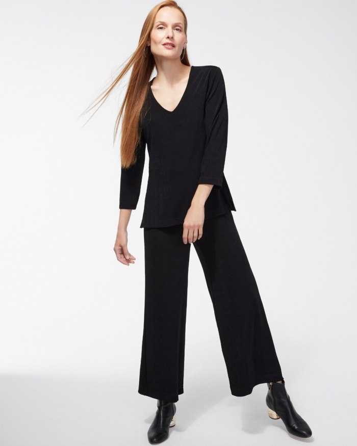 Chicos Travelers Classic Cropped Pants - Travelers Black Chicos Travelers Classic Cropped Pants - Travelers Black