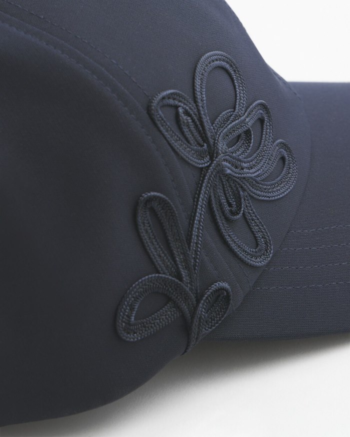 Chicos Neema UPF Soutache Baseball Cap - Classic Navy Chicos Neema UPF Soutache Baseball Cap - Classic Navy