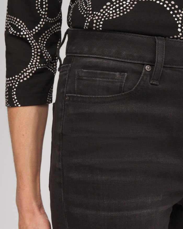 Chicos High Rise Straight Jeans - Washed Black Chicos High Rise Straight Jeans - Washed Black