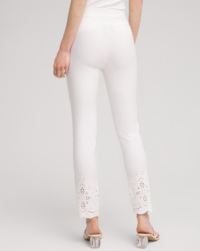 Chicos Brigitte Eyelet Ankle Pants - Black Chicos Brigitte Eyelet Ankle Pants - Black