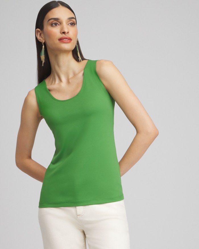 Chicos Microfiber Tank - Verdant Green Chicos Microfiber Tank - Verdant Green