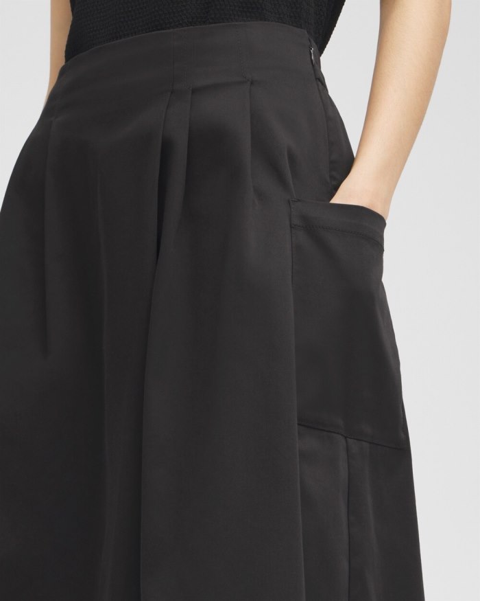 Chicos Black Label Pleated Culotte Skort - Black Chicos Black Label Pleated Culotte Skort - Black