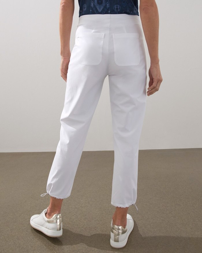 Chicos Zenergy UPF Bungee Crops - Alabaster Chicos Zenergy UPF Bungee Crops - Alabaster