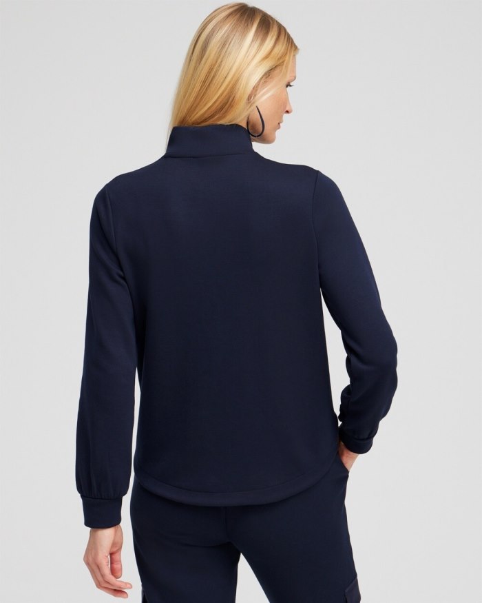 Chicos Zenergy Double Knit Top - Classic Navy Chicos Zenergy Double Knit Top - Classic Navy