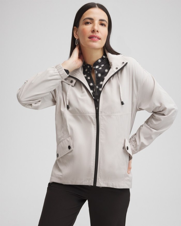 Chicos Zenergy Water Repellent Jacket - Verdant Green Chicos Zenergy Water Repellent Jacket - Verdant Green