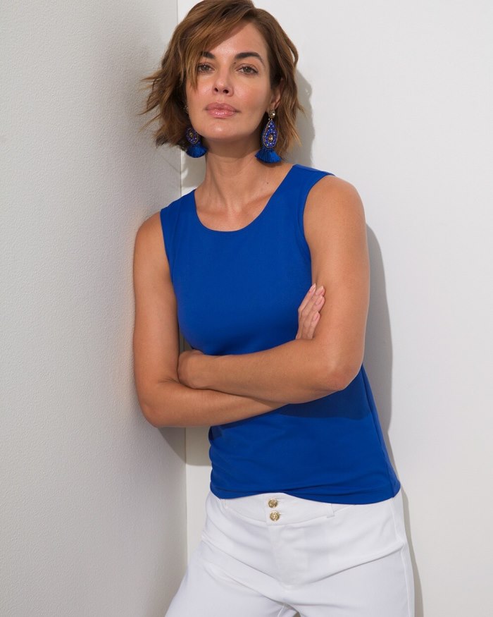Chicos Microfiber Tank - Rich Cobalt Chicos Microfiber Tank - Rich Cobalt