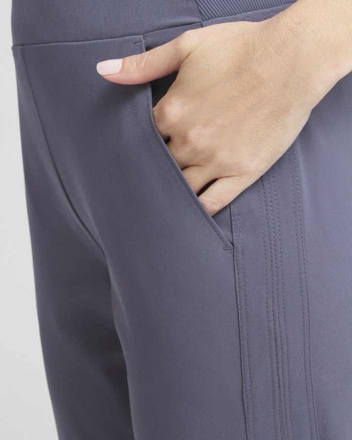Chicos Zenergy UPF Neema Rib Bungee Crops - PINK ANIMA Chicos Zenergy UPF Neema Rib Bungee Crops - PINK ANIMA