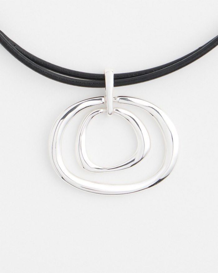 Chicos Eccentric Necklace - Silver Chicos Eccentric Necklace - Silver