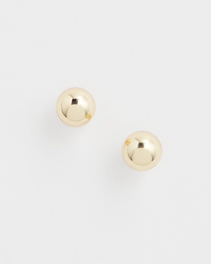 Chicos Gold Tone Stud Earrings - Gold Chicos Gold Tone Stud Earrings - Gold