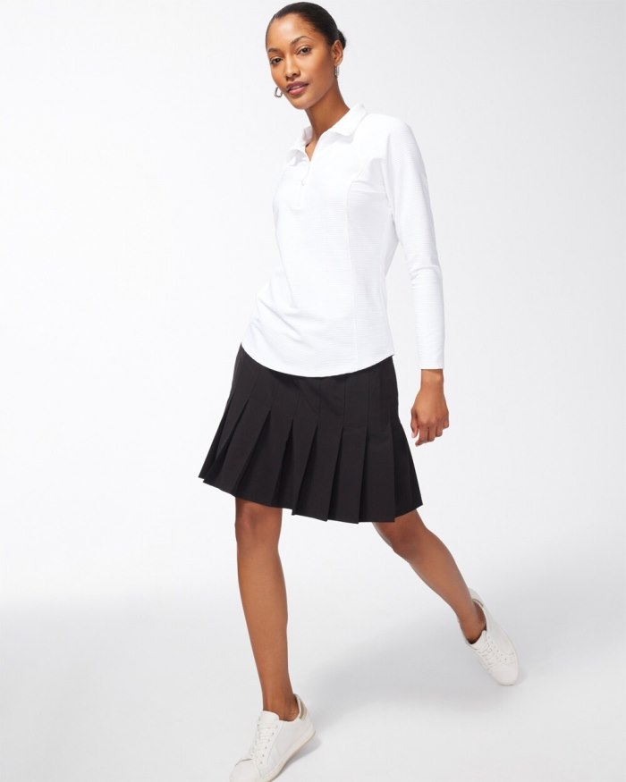 Chicos Zenergy Mesh Detail Zip Pullover - Alabaster Chicos Zenergy Mesh Detail Zip Pullover - Alabaster