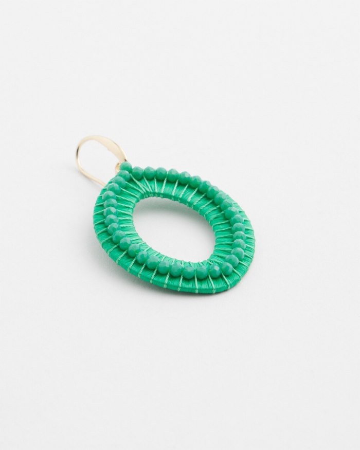 Chicos No Droop Green Navette Earrings - GRASSY GREEN Chicos No Droop Green Navette Earrings - GRASSY GREEN