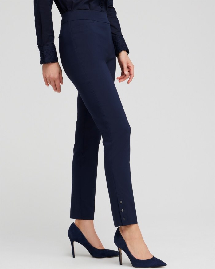 Chicos Brigitte Rivet Ankle Pants - Ink Chicos Brigitte Rivet Ankle Pants - Ink