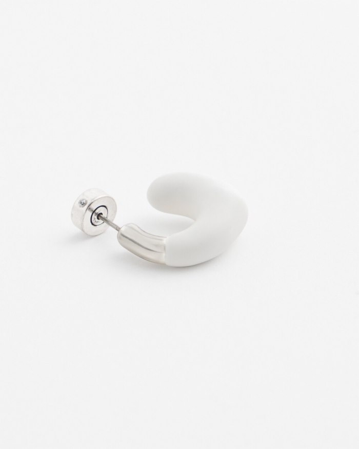 Chicos No Droop White Mini Hoops - White Chicos No Droop White Mini Hoops - White