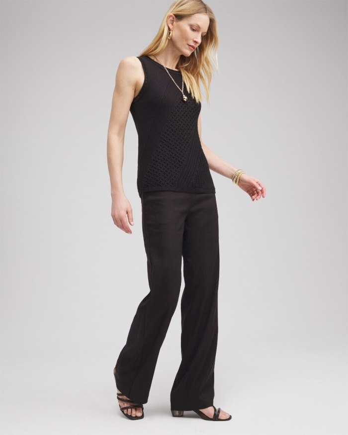 Chicos Textured Knit Tank - Classic Navy Chicos Textured Knit Tank - Classic Navy