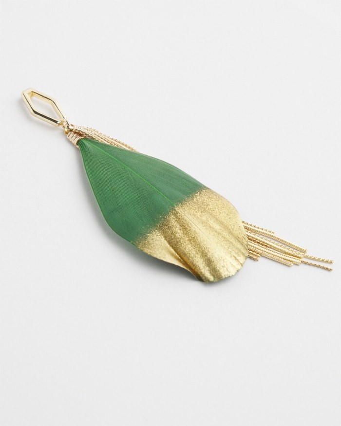 Chicos No Droop Green Fringe Earrings - Verdant Green Chicos No Droop Green Fringe Earrings - Verdant Green
