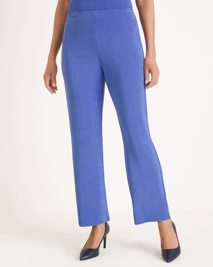Chicos Travelers Classic No Tummy Pants - Deep Amparo Blue Chicos Travelers Classic No Tummy Pants - Deep Amparo Blue