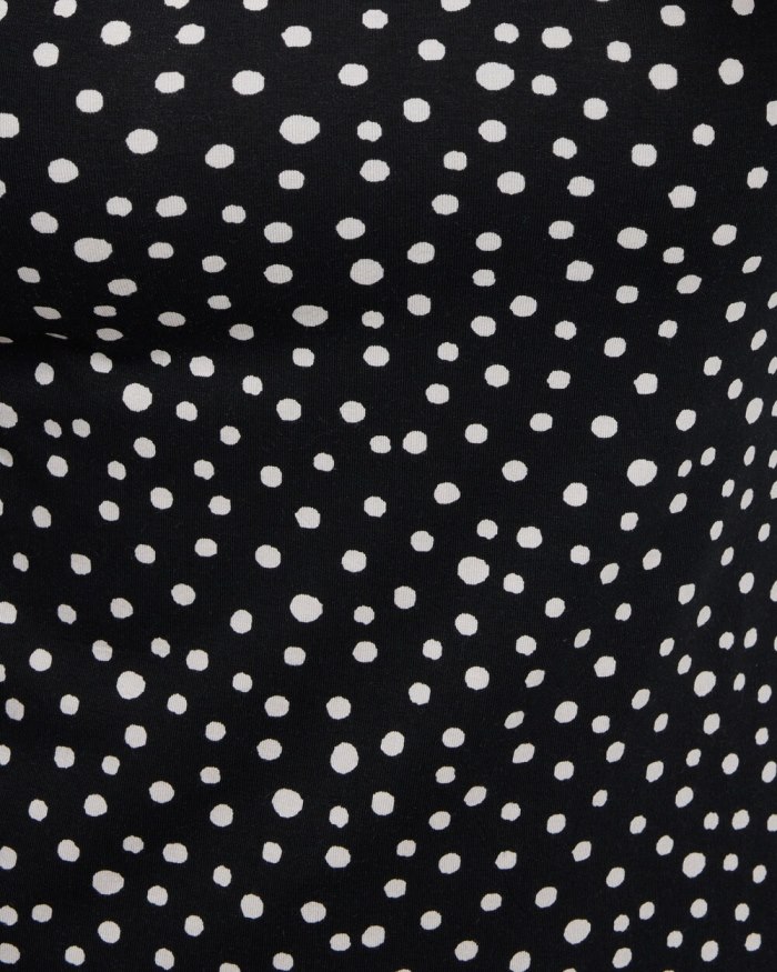 Chicos Touch of Cool Polka Dot Polished Tank - Black Chicos Touch of Cool Polka Dot Polished Tank - Black