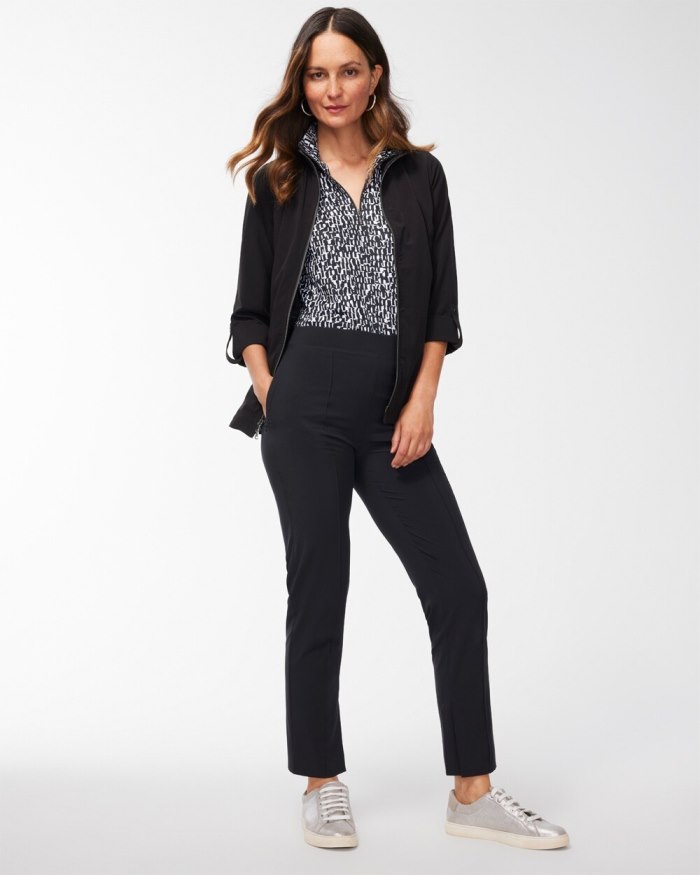 Chicos Zenergy UPF Neema Ankle Trousers - Black Chicos Zenergy UPF Neema Ankle Trousers - Black