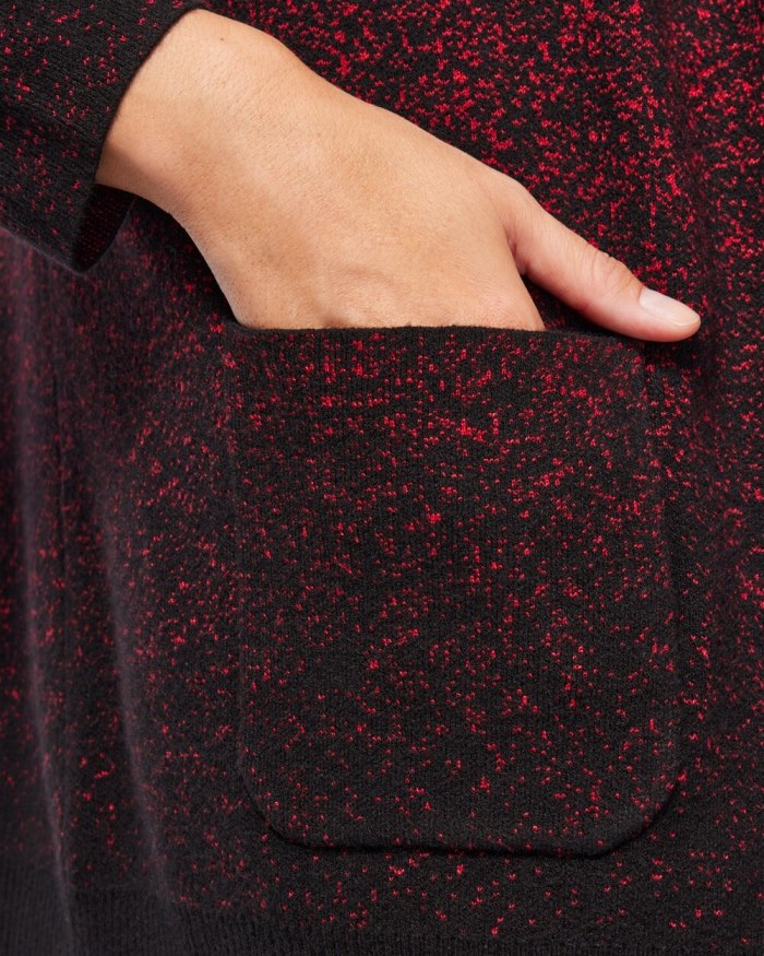 Chicos Zenergy Luxe Cashmere Blend Ombre Cardigan - Wild Poppy Chicos Zenergy Luxe Cashmere Blend Ombre Cardigan - Wild Poppy