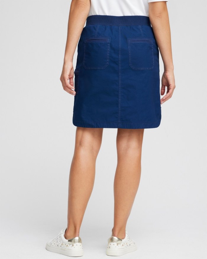 Chicos Poplin Ribbed Skort - Classic Khaki Chicos Poplin Ribbed Skort - Classic Khaki