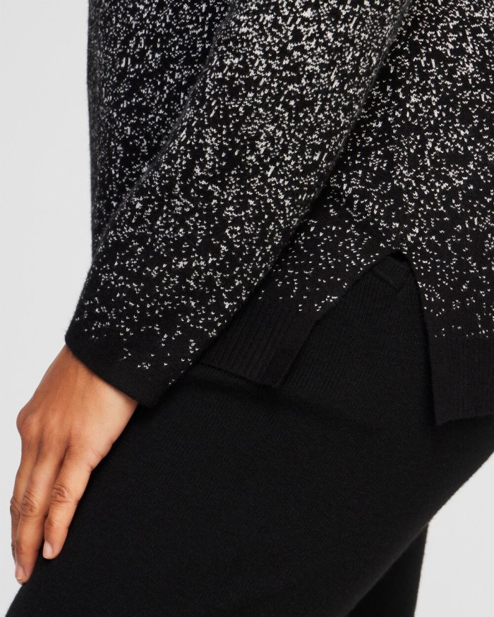 Chicos Zenergy Luxe Cashmere Blend Ombre Pullover - Black Chicos Zenergy Luxe Cashmere Blend Ombre Pullover - Black