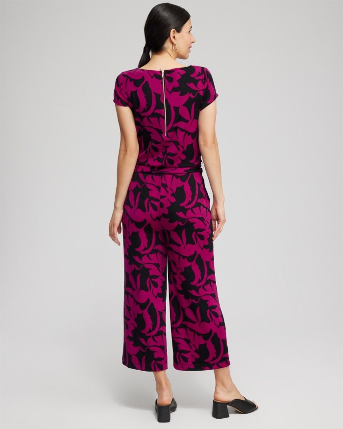 Chicos Travelers Belted Jumpsuit - Fresh Plum Chicos Travelers Belted Jumpsuit - Fresh Plum